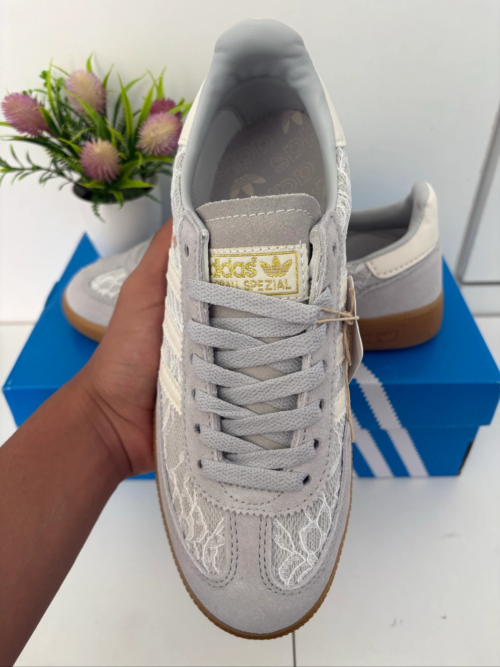 Adidas Handball Spezial Grey Lace Size 38 – photo 4